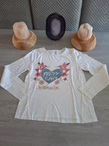 T-shirt blanc kiabi taille 10 ans