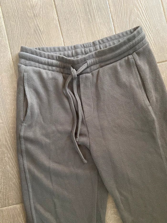 Jogging femme Zara en maille gris kaki - photo numéro 2