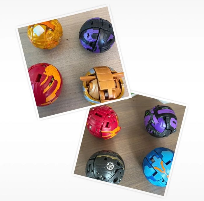 Lot 8 Bakugans avec cartes jeux + jetons - photo numéro 3