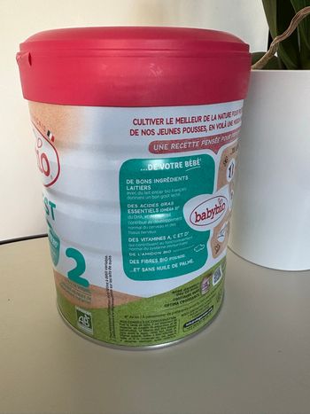 Lait Babybio optigest 2 eme âge 