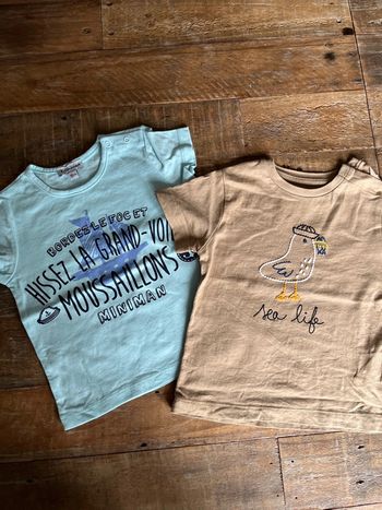2 tshirts 18 mois