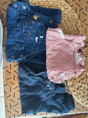 Lot de 3 salopette 9mois 