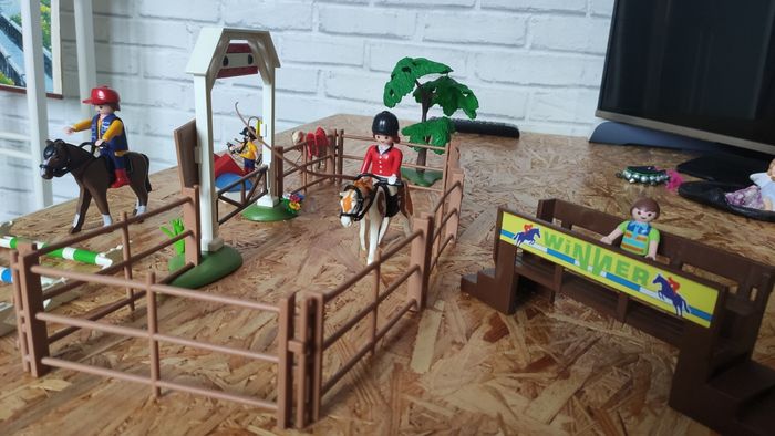 Playmobil  cavaliers et  carrière boîte 4185 - photo numéro 4