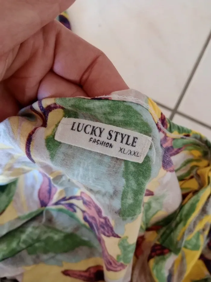 Robe longue L imprimé floral c83 - photo numéro 9