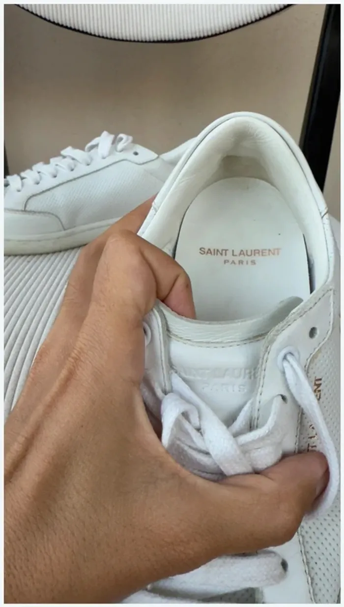 Baskets Saint Laurent blanches 38 TBE - photo numéro 3