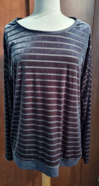 Pull effet velours taille XL