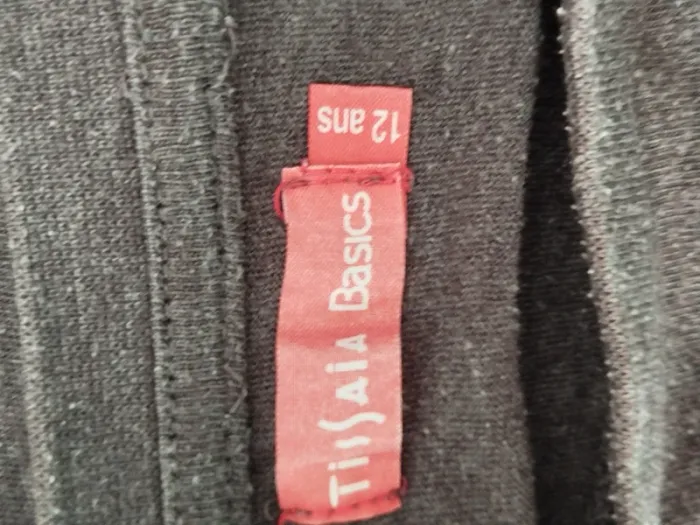 Tee-shirt manches longues gris Tissaia taille 12 ans - photo numéro 3