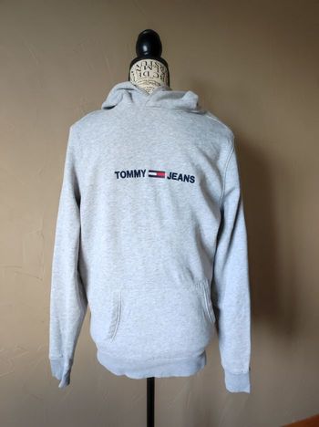 Sweat à capuche gris clair Tommy Hilfinger taille M