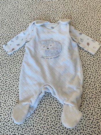 Ensemble avec grenouillère naissance