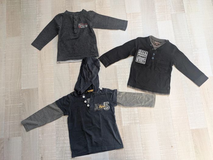Lot tee-shirts manches longues