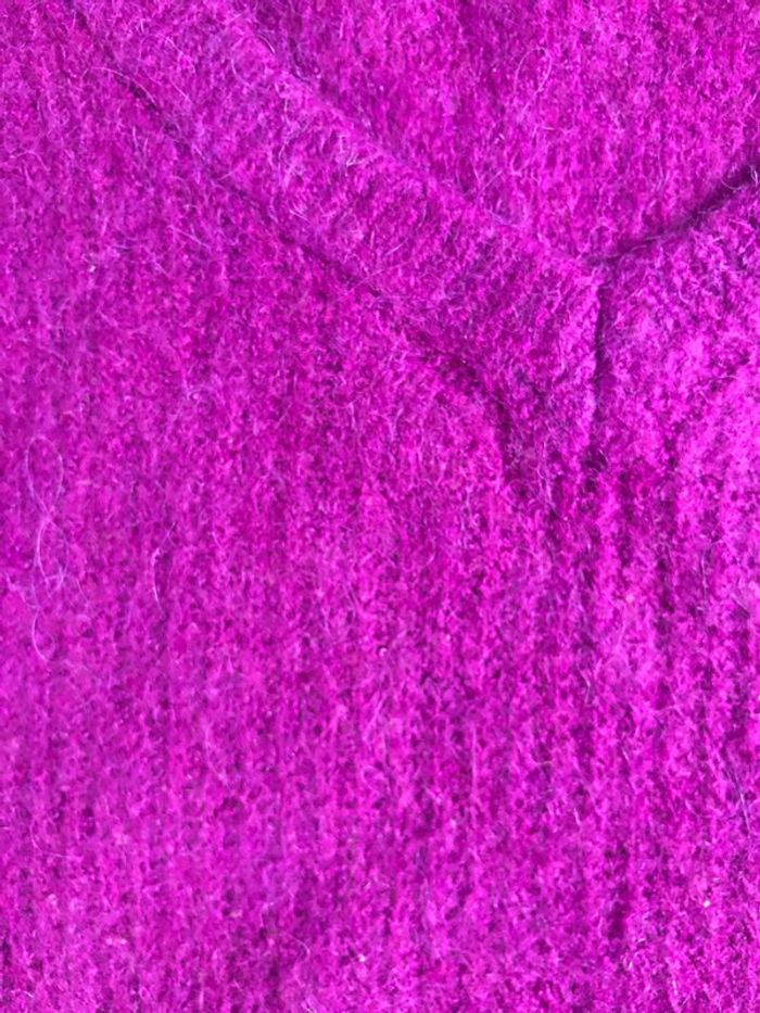 Pull Morgan col v taille S violet lumineux - photo numéro 4