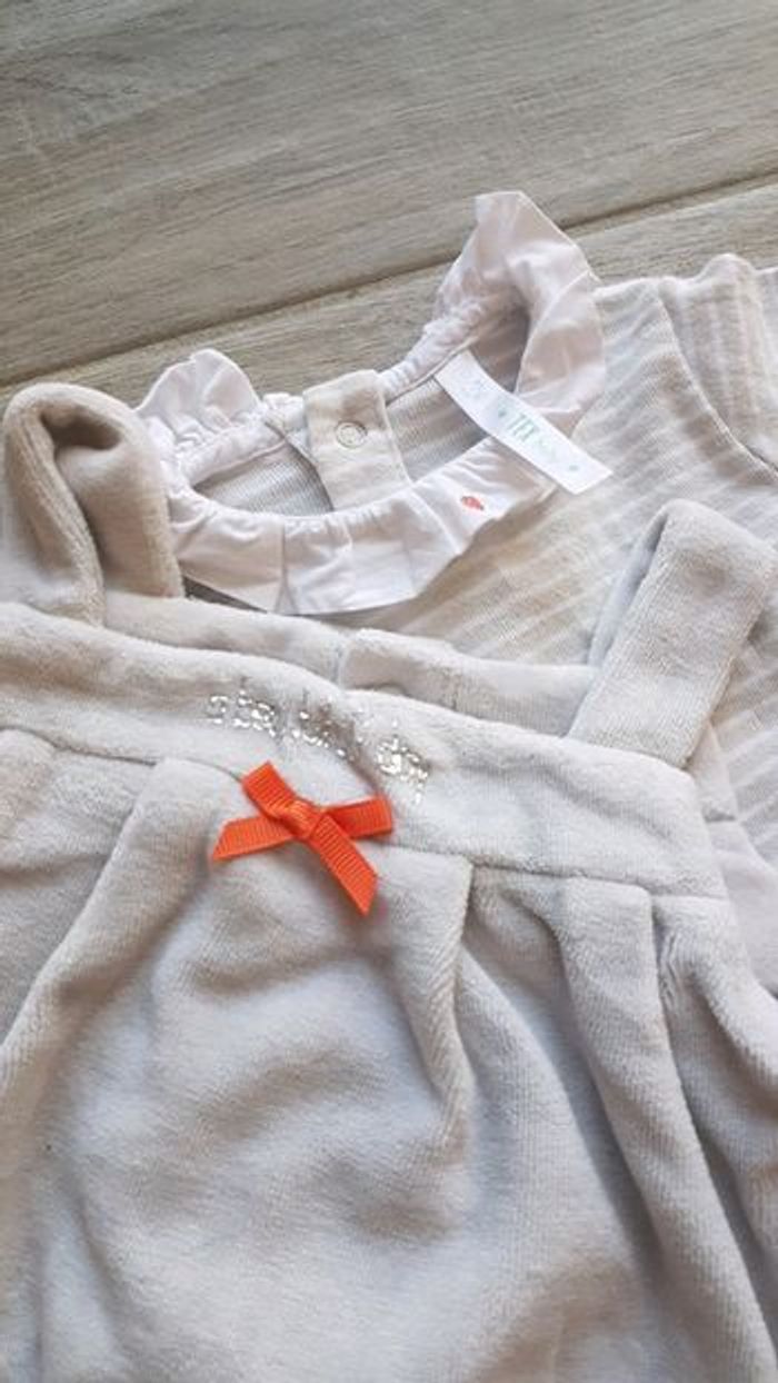 Ensemble robe + combinaison 1-3 M - photo numéro 4