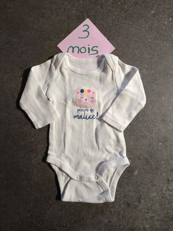 Body "pleine de malice" 3 mois