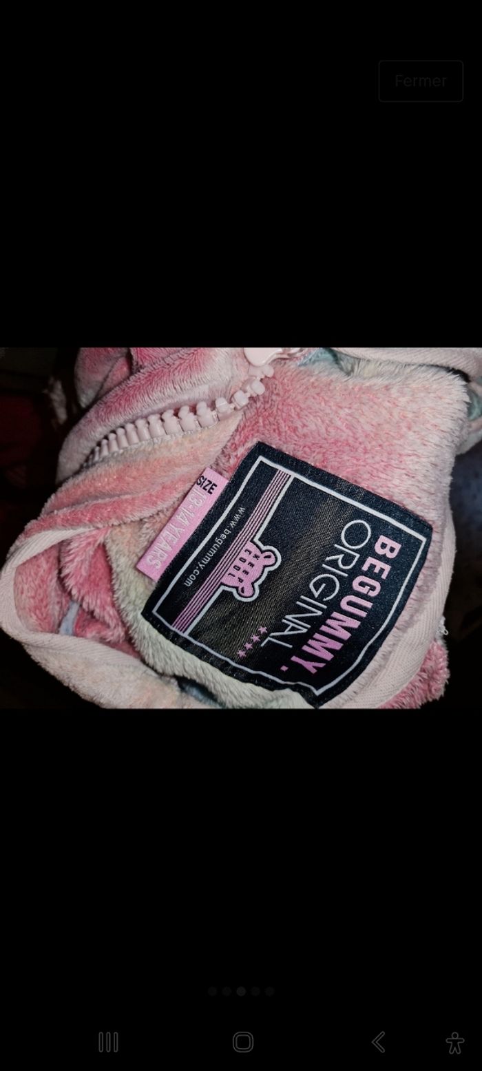 Veste polaire Begummy licorne - photo numéro 3