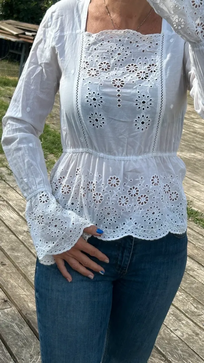 Blouse NA-KD Broderie