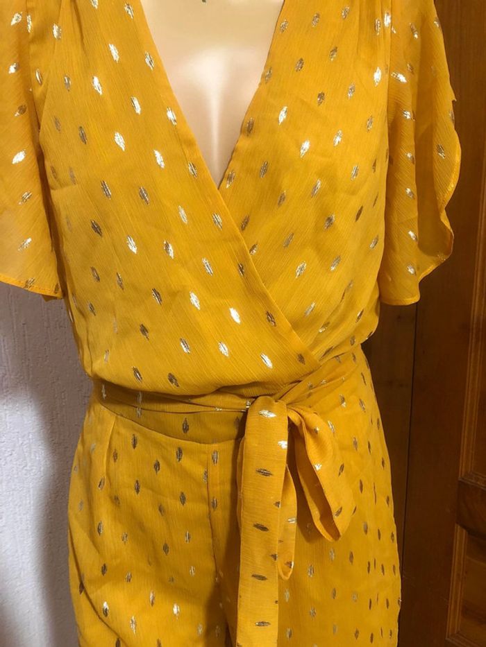 Combinaison short jaune mourtarde - n e u v e - photo numéro 2