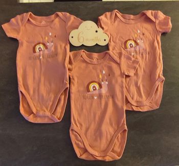 Lot 3 bodies neuf 6 mois