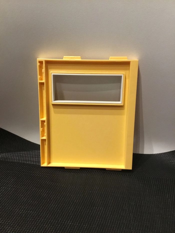 Playmobil mur parois avec ouverture jaune 13x15cm pièces détachées maison moderne 9266 - photo numéro 2