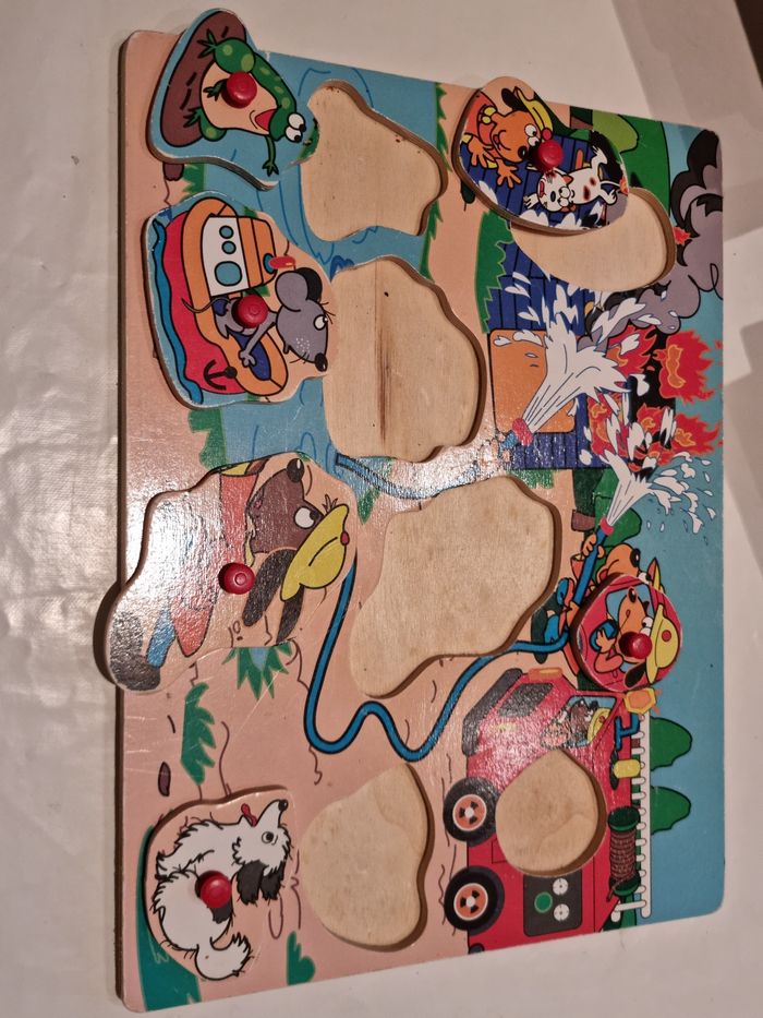 Puzzle en bois Pompiers - photo numéro 2