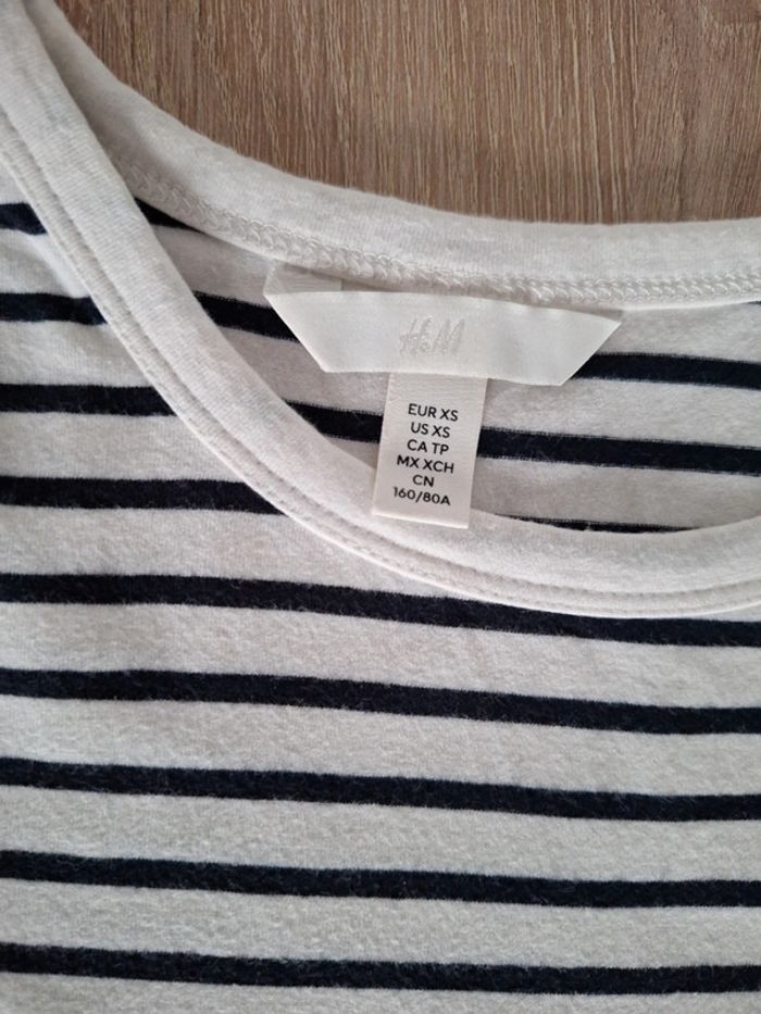 T-shirt rayé XS - photo numéro 2
