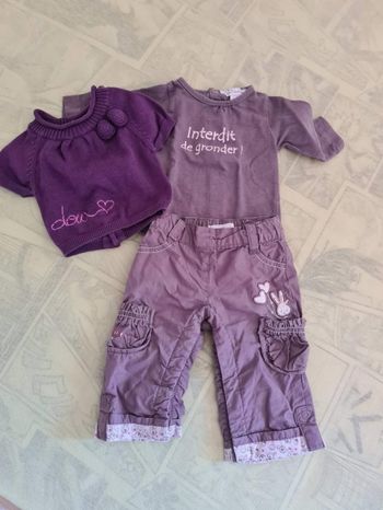 Ensembles fille 1 mois