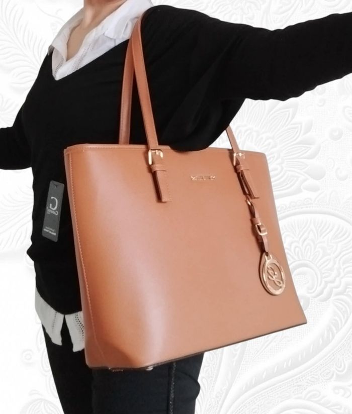 Sac cabas chic camel - photo numéro 3