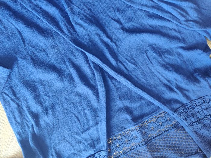 Pull cache coeur bleu roi Bonobo Taille XS - photo numéro 4