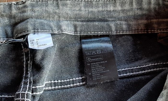 Jean gris H&M, 36 - photo numéro 3