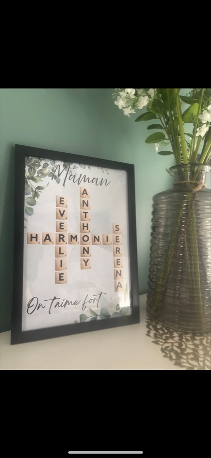 Cadre Scrabble famille personnalisé - photo numéro 4