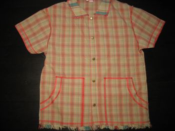 CHEMISE MC BEIGE A CARREAUX GARÇON "CATIMINI" - 3 ANS - n°02