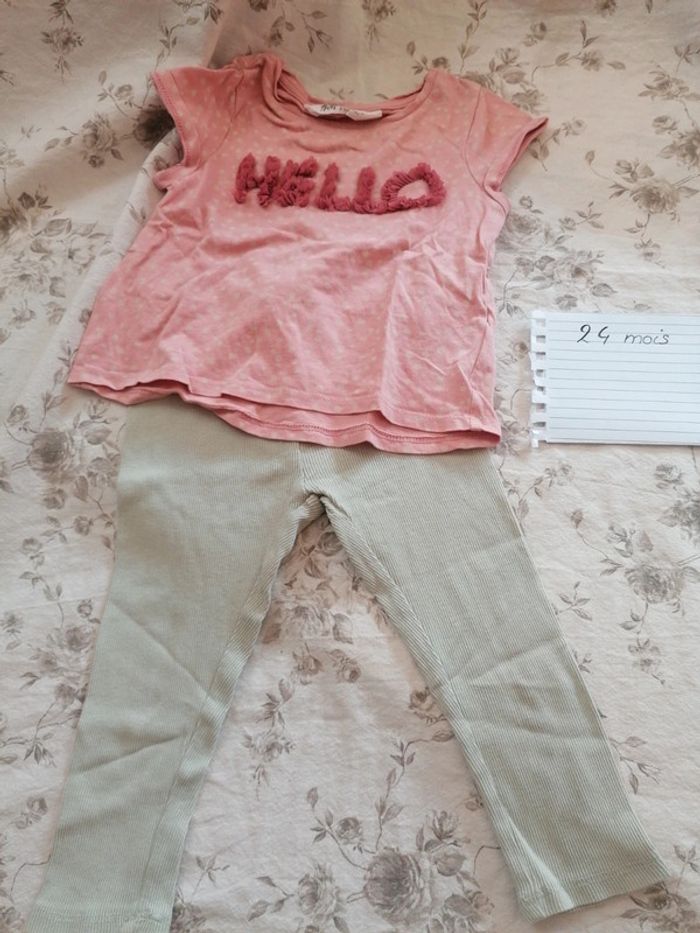 Ensemble pastel fille 24mois