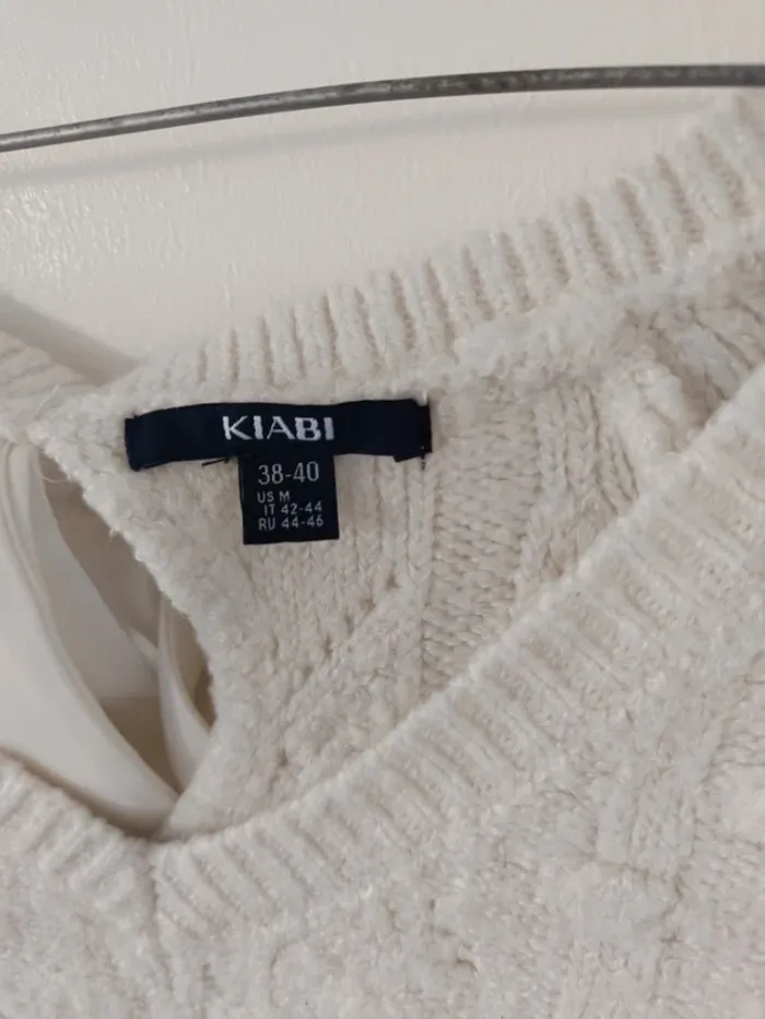Pull maternité blanc Kiabi taille M 38-40 - photo numéro 6