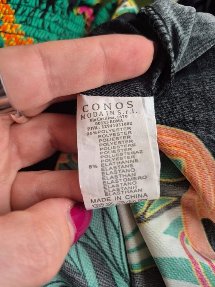 Robe sans bretelle à motif - photo numéro 8