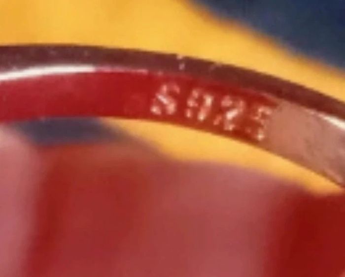Jolie bague en argent rose avec zirconium - photo numéro 3