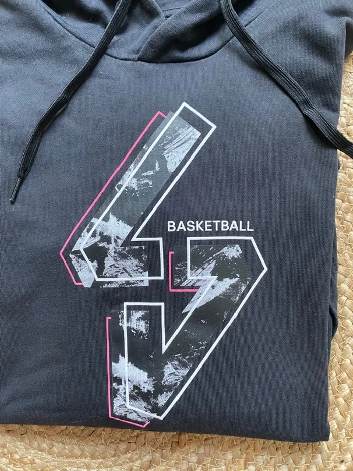 Sweat à capuche Adidas Basketball Homme Taille M - photo numéro 3