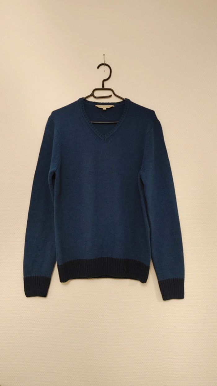 Pull bleu col v marque OVS 100 % acrylique en très bon état - photo numéro 6
