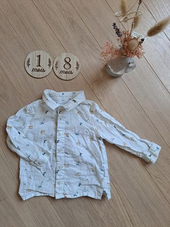 Chemise manches longues garçon 18 mois Vertbaudet 🌸