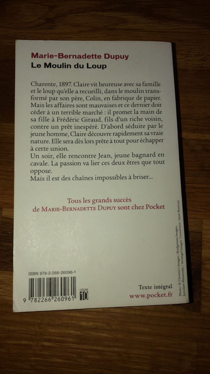 Magnifique roman Le Moulin Du Loup Tome 1 Marie-Bernadette DUPUY - photo numéro 2