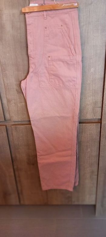pantalon large rose