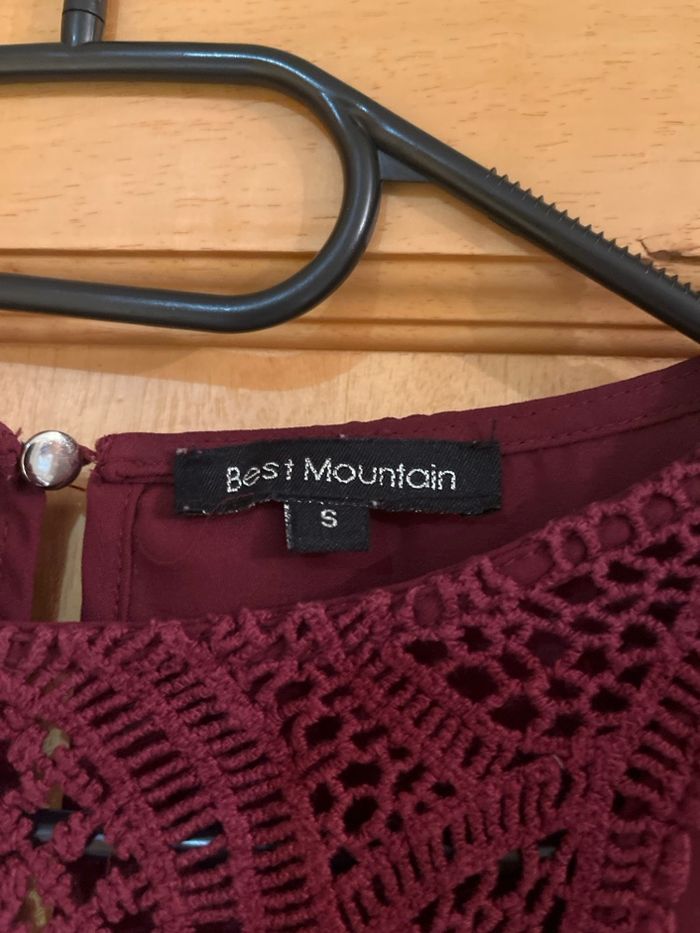 Blouse bordeaux - photo numéro 2