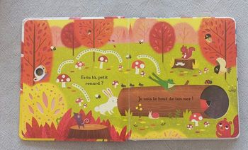 Livre interactif pour bébé  "es-tu là, petit renard?"