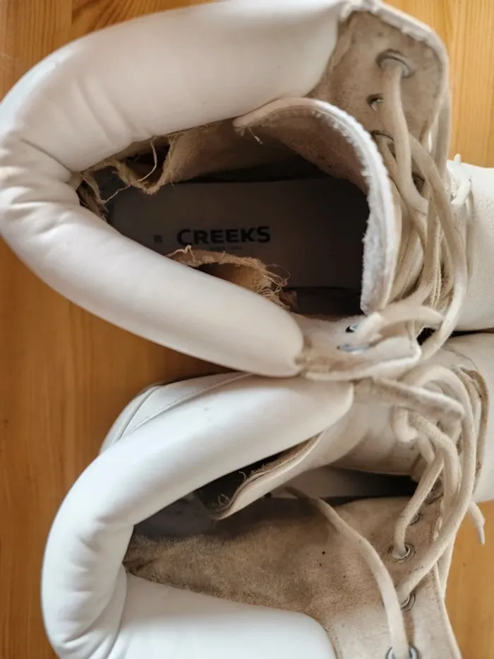 Bottines blanches Creeks T.39 - photo numéro 6