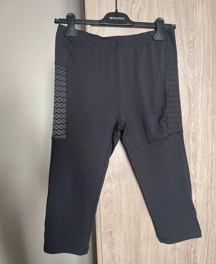 Legging cycliste court noir