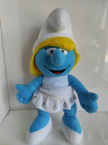 Peluche schtroumpfette schtroumpf / plush smurf smurfette