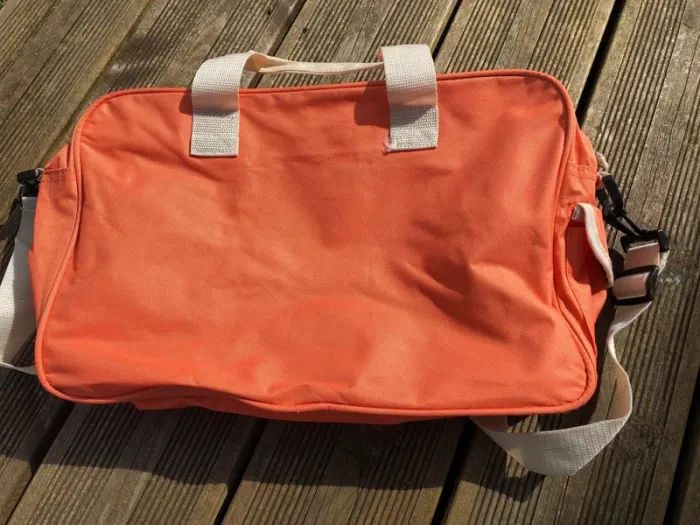 Sacoche sac bandoulière Kappa couleur orange saumon shoulder bag - photo numéro 7