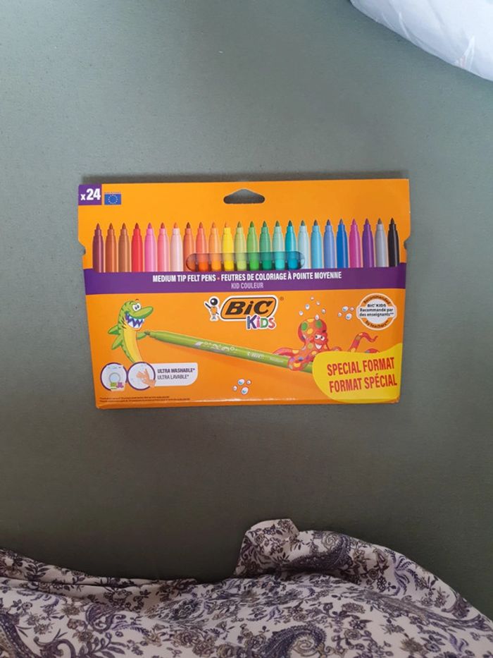 24 feutres ultralavables bic pointe moyenne - photo numéro 3