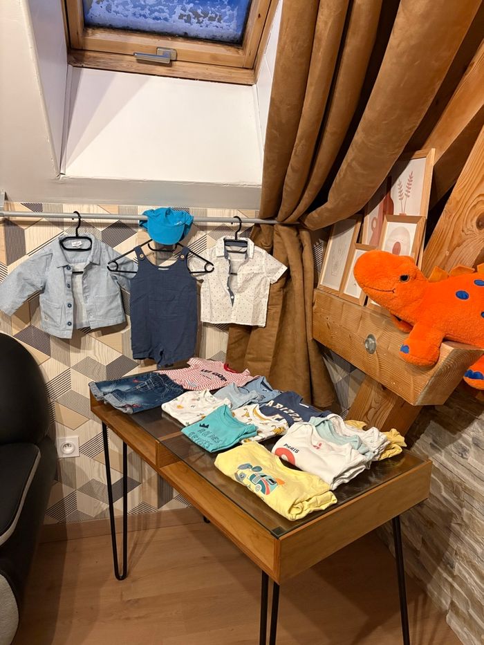 Lot vêtement été 12 mois garçon