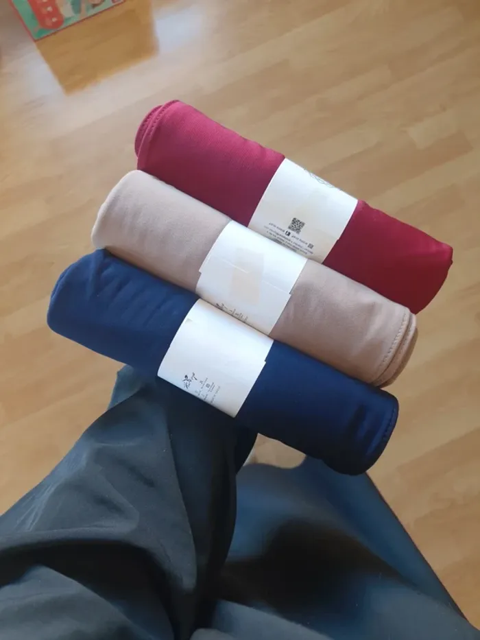 3 voiles hijabs en jersey premium luxe - photo numéro 3