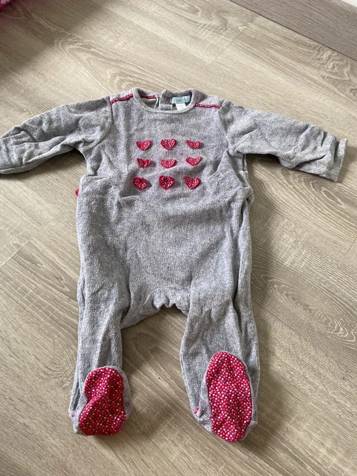 Pyjama obaibi grenouillère fille 6 mois