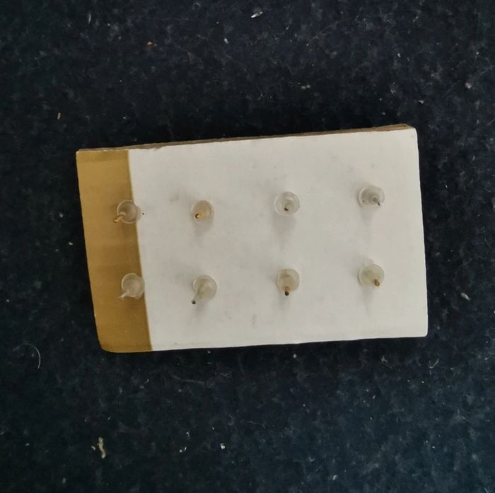 Lot de 4 puces d'oreilles à strass - photo numéro 3